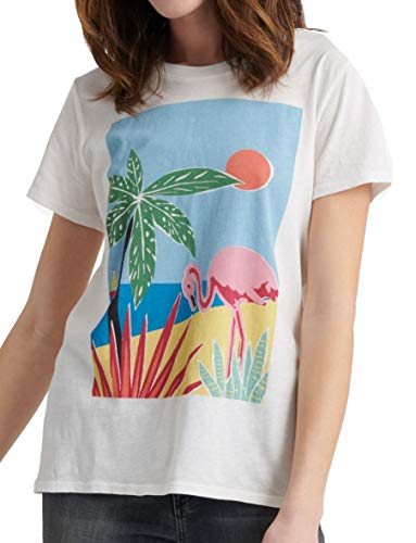 Cotton Tropical Graphic Crew T-Shirt